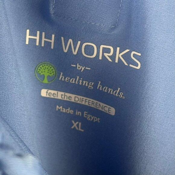 HH Works Healing Hands Scrub Pants Men XL Ceil Blue Style 9590 Ryan Straight - Picture 9 of 9